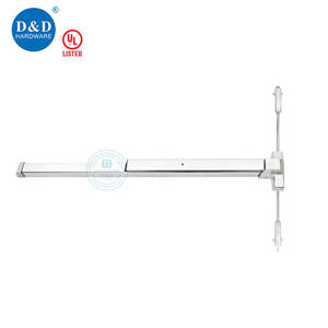 מנעול מוט פאניקה אנכי מפלדת אל-חלד SS304 כבדה, מאושר <span class=keywords><strong>UL</strong></span> 305, עם פונקציית דוגינג - Product Image 1