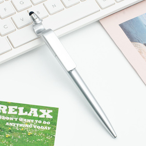 Stylos tactiles automobiles multifonctions personnalisés 3 en 1 Ehunt avec logo personnalisé en métal et plastique, 4 couleurs, pour l'éducation - Product Image 4