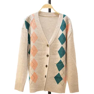 Wool Cashmere Knit Wool Cashmere Cashmere Cardigan Wool Pullover Jacquard Sweater Women's Sweater
