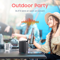 Speaker Portabel Subwoofer Outdoor Bass HIFI Nirkabel Mini Box Loudspeaker FM TF Tahan Air Bluetooth