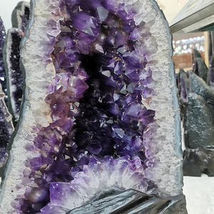 Reiki <strong>Crystal</strong> Crafts Natural <strong>Large</strong> <strong>Amethyst</strong> Geode Uruguay <strong>Amethyst</strong> Cluster Geode for FengShui and Home Decoration - Product Image 5