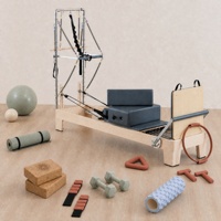 Reformer de Pilates en bois Commercial avec Tour, modèle Maple Studio Power Gym