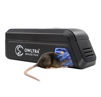 [OWLTRA] Lot de 4 pièges à souris efficaces rapides domestiques légers piège à rats sans poison souris électroniques tueur de rats piège à souris en plastique