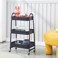 Chariot mobile de rangement en métal pour cuisine, salle de bain et bureau