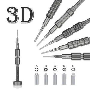 QIANLI iThor 3D-Präzisionsschraubendreher Phillips PH000 Y0.6 Typ P2 Penta lobe Torx T2 für Tablet-Reparatur-Tool-Kits für Mobiltelefone