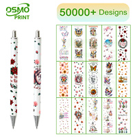 Autocollants personnalisés Osmo UV pour gobelets, autocollants imperméables en plastique pour gobelets, avec citations inspirantes pour projets de bricolage