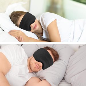 Masque pour les yeux en coton respirant bloquant la lumière pour les voyages, le sommeil, la sieste au bureau - Product Image 2