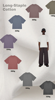 Camiseta Personalizada OEM de Alta Calidad, 250 g/m², 100% Algodón, Corte Holgado, Cuello Redondo, Estilo Urbano para Hombre