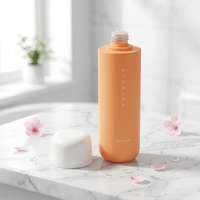 Bouteilles d'huile avec pulvérisateur à pompe ambré pour shampoing et lotion, 6-8 oz, bouteille cosmétique à pompe en PETG