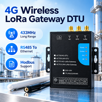 LTE Lora Gateway Dtu Serial Server RS485 Modbus Mqtt Unit Terminal Data IOT Jarak Jauh untuk Pengumpulan Sensor Industri Jarak Jauh