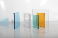 Plaques de polycarbonate PC transparentes Bayer de 8 mm, 4 x 8 pieds, design moderne pour toiture extérieure