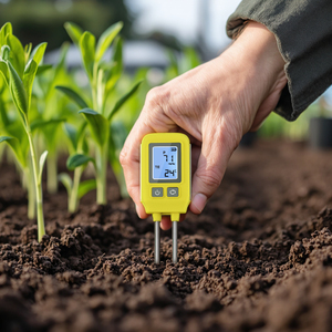 Tony sgs09 मिट्टी पोषक तत्व टेस्टर डिजिटल डिस्प्ले नाइट्रोजन/फास्फोरस/पोटेशियम नमी 0%-90% तापमान 0-60 एब्स + स्टेनलेस - Product Image 5