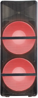RQSONIC Haut-parleur professionnel en plastique CBJ215AHH-220W de 15 pouces Système audio sonorisation Haut-parleur actif de musique