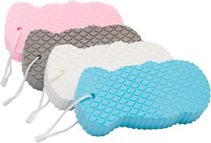 Skin Exfoliating Bath Brushes Body Clean Bath Scrubbing <b>Sponge</b> Shower Massager for Babies and Adults - Product Image 2