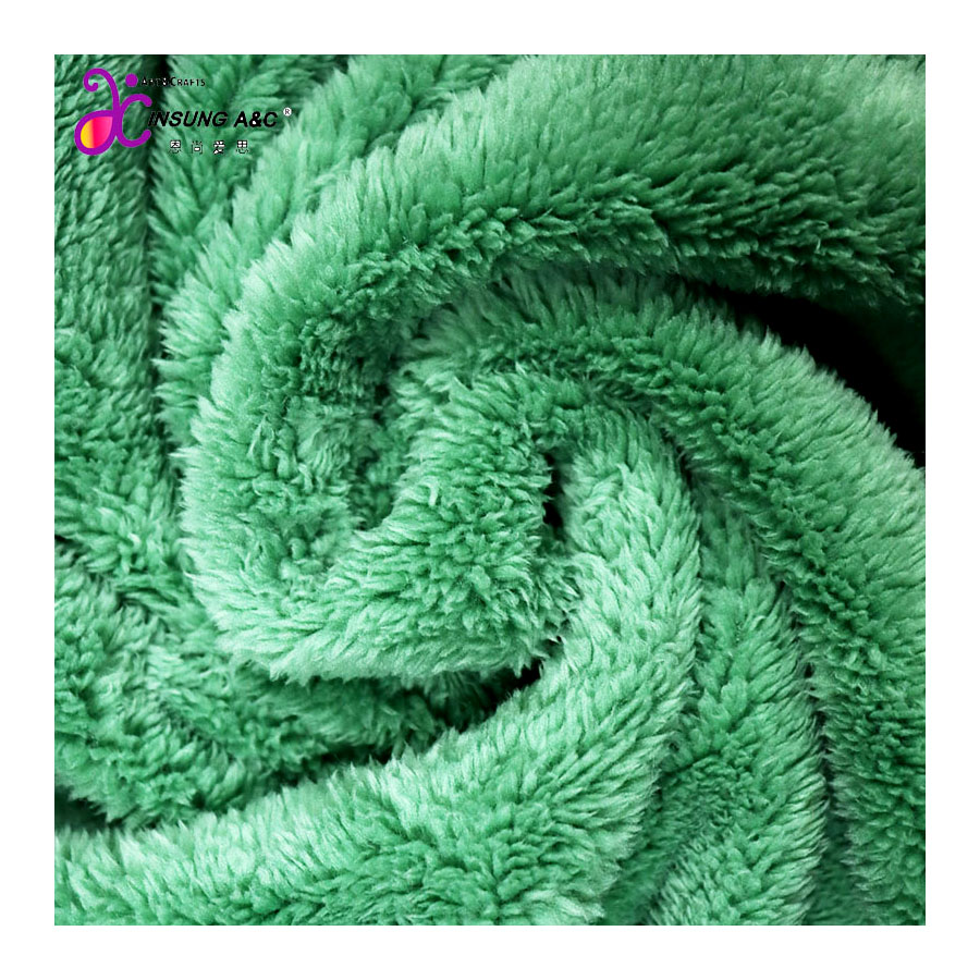 Chinese Factory High Quality Double Face Fleece Fabric for Baby Blanket