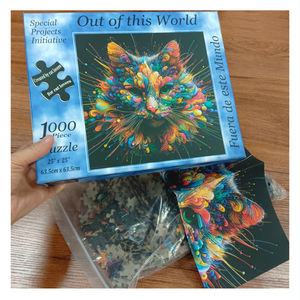 Vuông động vật Câu Đố thiết lập tùy chỉnh 1000 miếng ghép hình personnalisé 2000 miếng giấy Hội Đồng Quản trị Câu Đố ghép hình cho người lớn - Product Image 1