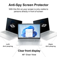 Filtre d'écran de confidentialité bidirectionnel anti-espion 14 pouces, anti-lumière bleue, anti-reflets, compatible avec les ordinateurs portables HP 14 pouces