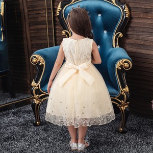Robe de soirée fille en dentelle de Style occidental pour 5 ans robe de <span class=keywords><strong>demoiselle</strong></span> d'honneur pour enfants <span class=keywords><strong>Champagne</strong></span> conception d - Product Image 2