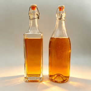 Bouteilles en verre rondes de 1000 ml de grande taille, de haute qualité, avec bouchon à clipser, pour jus, <span class=keywords><strong>lait</strong></span> et vin, vente en gros - Product Image 6