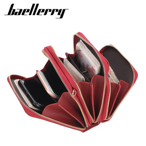 Sac à téléphone pour femme Baellerry, grande capacité, fermeture éclair, portefeuille vertical carré, usage quotidien - Product Image 1