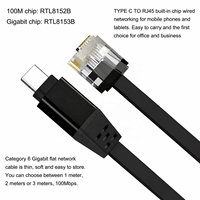 Câble de connexion Type-C vers RJ45 100/1000m, adaptateur réseau filaire pour téléphone, ordinateur portable, tablette, Huawei