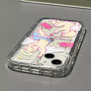Angel Rose Print ammortizzatore Anti-caduta paraurti TPU custodia per telefono cellulare per Iphone 7 8 X Xr Xs Max 11 12 13 14 15 16 17 - Product Image 3