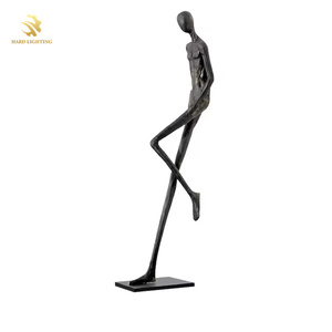 Lampada <span class=keywords><strong>da</strong></span> Terra Astratta a Grandezza Naturale con Ritratto Umanoide, Lampada Decorativa Creativa Moderna per Sale Espositive con Sorgente Luminosa a LED - Product Image 4