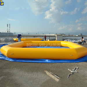 Vente chaude 0.9mm Jaune PVC Piscine Gonflable Pour Le Jeu De L'eau, Piscine Gonflable Pour Parc - Product Image 4