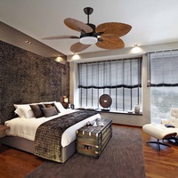 Ventilateur de plafond LED AC avec éclairage décoratif d'intérieur de luxe commercial de conception antique certifié CB de 52 pouces, Philippines