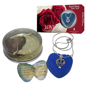 Cadeau parfait pour la Saint-Valentin, collier pendentif en <span class=keywords><strong>perle</strong></span> de vœux sur le thème de l'amour, <span class=keywords><strong>perle</strong></span> d'eau douce naturelle <span class=keywords><strong>dans</strong></span> un kit cadeau d'huître - Product Image 2