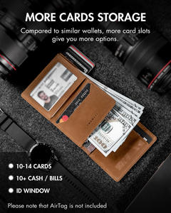 Pollice in su minimalista sottile in vera pelle Trifold RFID blocco magnetico finestra di identità <span class=keywords><strong>uomo</strong></span> titolare carta di <span class=keywords><strong>credito</strong></span> <span class=keywords><strong>portafoglio</strong></span> <span class=keywords><strong>uomo</strong></span> - Product Image 6