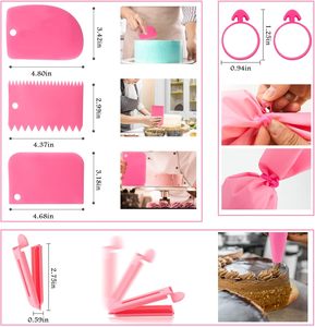 Lot de 36 douilles jetables pour poches à douille, 36 embouts en acier inoxydable résistants à la chaleur, 2 adaptateurs pour poches à douille, outils de pâtisserie - Product Image 5