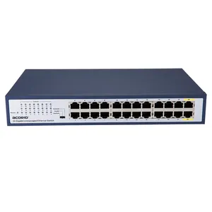 24 11 polegadas Full Gigabit porto hub switch de rede terminal para sistemas Integrados de Segurança &amp; Solução de TI