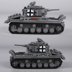 WW2 armée allemande <span class=keywords><strong>Panzer</strong></span> IV modèle militaire soldats figurines arme bloc de construction enfants intelligence jouet - Product Image 6