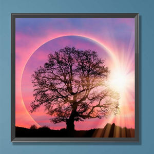 Pintura de Diamantes 5D con Diseño de Enredadera Seca y Árbol Viejo, 40*40cm, Acrílico, para Decoración del Hogar - Product Image 4