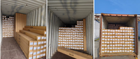 Panneau mural en grille WPC stratifié Melinco pour la décoration intérieure |   Revêtement mural en PVC imperméable et 160 panneaux cannelés pour une installation rapide