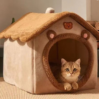 Maison pour animaux de compagnie pliable, amovible, lavable, antidérapante, vente en gros de produits pour animaux de compagnie, maison pour petits chiens et chats, sommeil et repos en intérieur