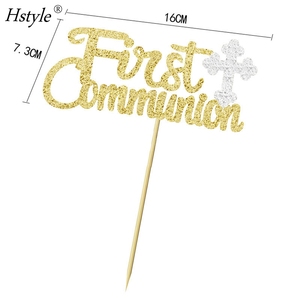 Decoración para Pastel <span class=keywords><strong>de</strong></span> Primera <span class=keywords><strong>Comunión</strong></span>, Adorno para Pastel <span class=keywords><strong>de</strong></span> Primera <span class=keywords><strong>Comunión</strong></span> para Niños, Baby Shower, Boda, Bautizo, Fiesta <span class=keywords><strong>de</strong></span> Cristianización PQ709 - Product Image 2