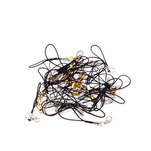 Gold Plated Phone Lanyard Black Single Double Loop <b>Metal</b> Lobster Buckle Strap 55 70 72 56mm Mobile Accessory - Product Image 2
