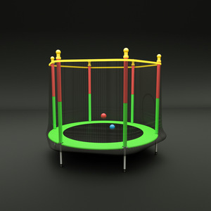 Trampolín Redondo Plegable para el Hogar, Marco de <span class=keywords><strong>1.4</strong></span> <span class=keywords><strong>m</strong></span>, Material PP, Juguete de Fitness para Interiores y Exteriores con Red de Protección - Product Image 3