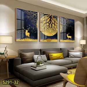 Affiche en toile de peinture d'animaux marins d'art de mur de baleine de Style moderne pour la décoration de couloir d'entrée de barre de café - Product Image 3