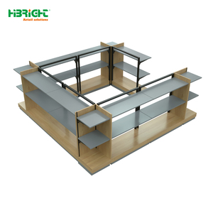 Estanterías Metálicas de Doble Cara para Supermercados, de 4 Niveles, para Exhibición en Tiendas, Venta Directa de Fábrica al Por Mayor - Product Image 2