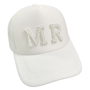 Casquette de baseball essentielle pour mariée et demoiselles d'honneur, chapeau simple orné de perles pour le jour du mariage, accessoire photo, cadeaux de groupe <span class=keywords><strong>en</strong></span> gros - Product Image 3