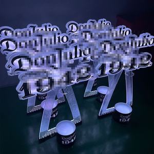 Presentador de botellas de vino personalizado gratuito, estante de exhibición de servicio de botellas VIP de acrílico, presentador de botellas de Tequila Don <span class=keywords><strong>Julio</strong></span> 1942 - Product Image 6