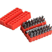 Jeu de forets à main KT, 33 pièces, en acier au carbone, faible usure, durable, boîte rigide, ODM personnalisé, garantie 3 ans, pour la maison et l'automobile