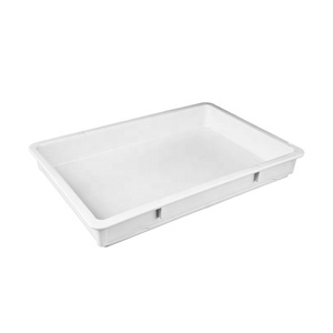 NSF gelistet Kunststoff Pizza Brot Teig Tablett Lagerung 3 "Teig Proof box