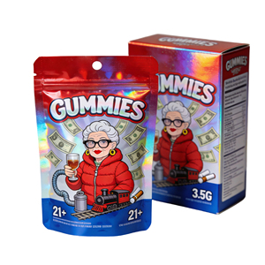 Bolsas Holográficas Personalizadas con Efecto Metálico y Superficie Mate, Bolsas con Cierre de 3.5 y <span class=keywords><strong>8</strong></span> Pulgadas, a Prueba de Olores, para Juguetes, Cereales, etc. - Product Image 3