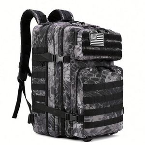 Low MOQ 900D Oxford Hiking <b>Backpack</b> 45L Molle Pouch Assault Pack Camping OEM Tactical <b>Backpack</b> - Product Image 5