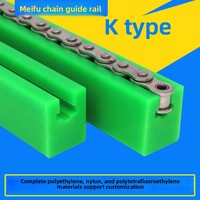 Guide de chaîne de convoyeur industriel concave de type K à 4 points en nylon résistant à l'usure pour transmission à usage industriel