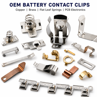 Pinces de contact de batterie OEM en cuivre et laiton, ressorts plats, pièces de découpe métallique de précision pour PCB électroniques